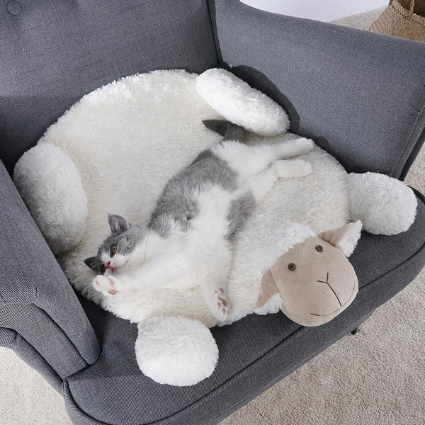 Pets Soft Sheep Shaped Sleeping Mat for Cats, Dogs