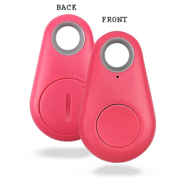 Smart GPS Tracker Anti Lost Pet Locator Bluetooth Alarm Sensor - Rose Red Color