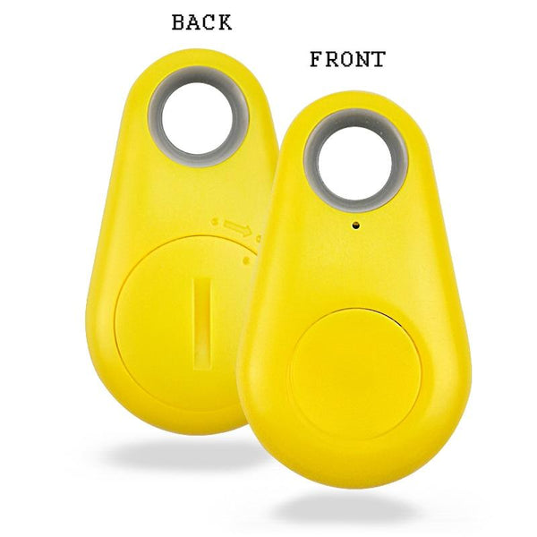 Smart GPS Tracker Anti Lost Pet Locator Bluetooth Alarm Sensor - Yellow Color