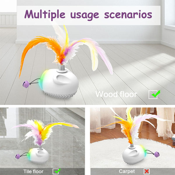 Smart Sweeper Interactive Cat Toy Automatic Moving Teaser Toys For Cats