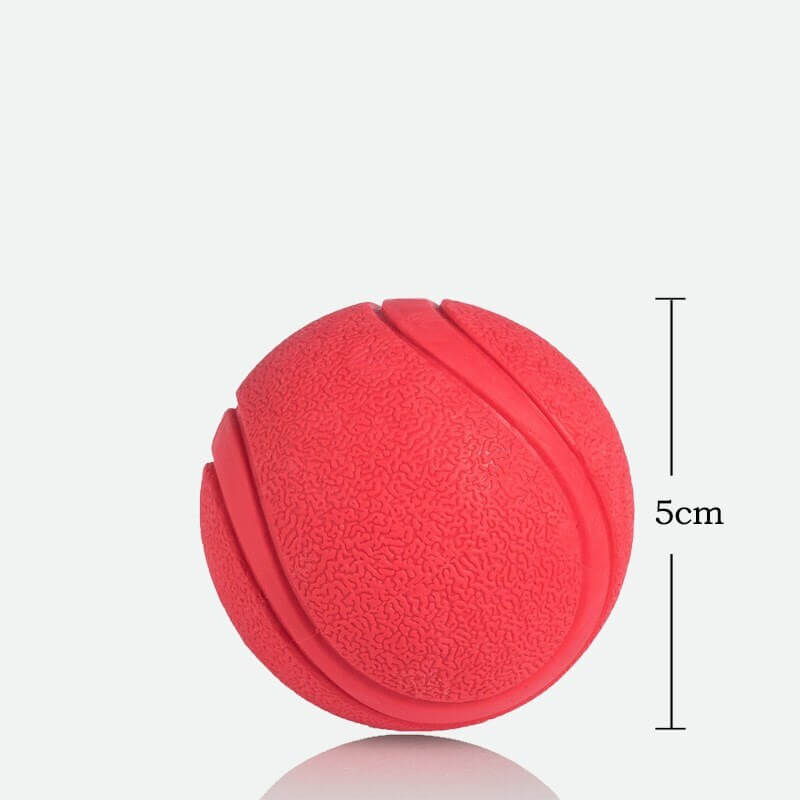 50-70mm Solid Rubber Bouncy Ball For Dogs Red Color Chew Resistant