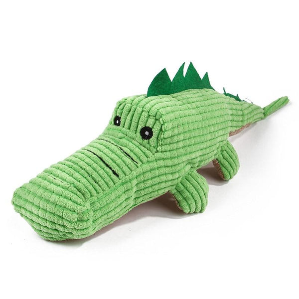 Plush Crocodile Shape Stuffed Animal Toys for Dogs