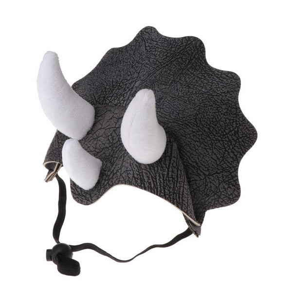 Pet Triceratops Dinosaur Hat Costume for Dogs