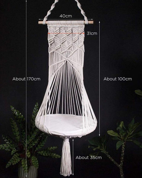 Hand-Woven Hanging Basket Swing for Cats