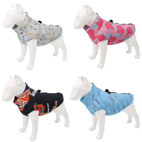 Dog Waterproof Padded Vest Zipper Jacket