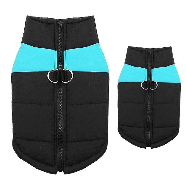 Dog Waterproof Padded Vest Zipper Jacket