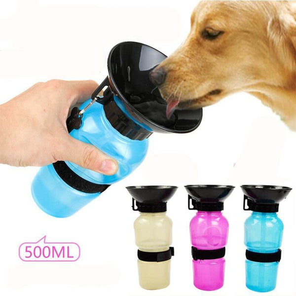 500ml Drinking Bottle with Bowl for Dogs