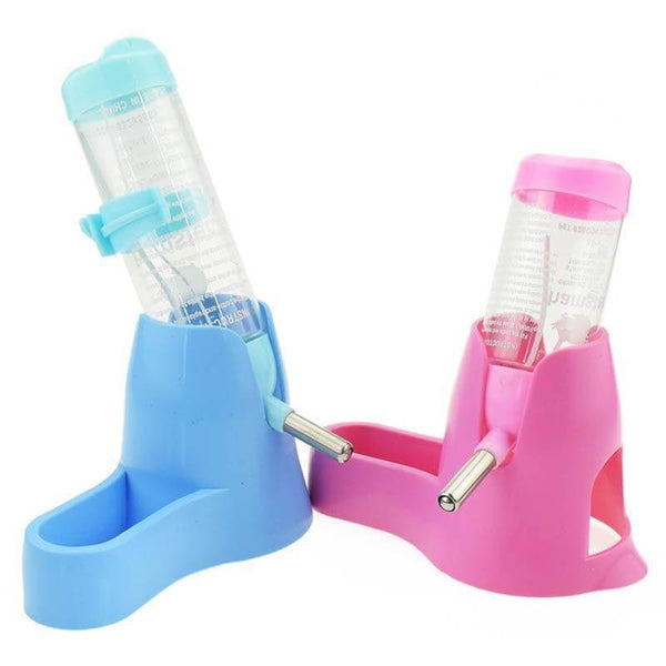 Automatic Water Dispenser Bottle for Small Animals: Mice, Hamster, Guinea Pig - Blue and Pink Color