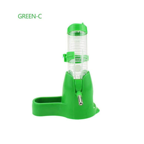 Automatic Water Dispenser Bottle for Small Animals: Mice, Hamster, Guinea Pig - Large Green Color