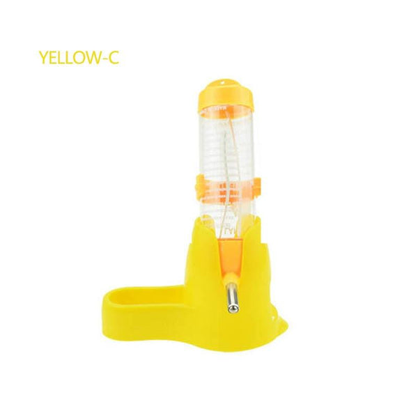 Automatic Water Dispenser Bottle for Small Animals: Mice, Hamster, Guinea Pig - Large Yellow Color