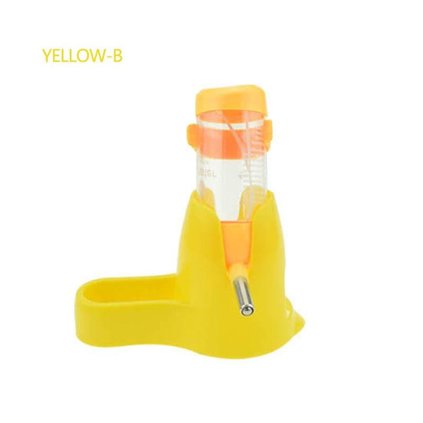 Automatic Water Dispenser Bottle for Small Animals: Mice, Hamster, Guinea Pig - Small Yellow Color