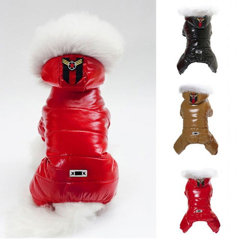 Waterproof Winter Dog Clothes Warm Down Coat Jacket Jumpsuit