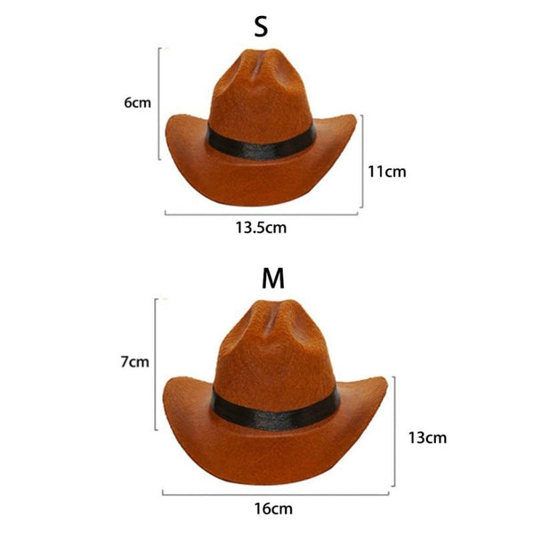 Pets Western Cowboy Hat Photo Prop for Dogs, Cats
